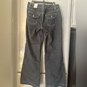 NWT Lane Bryant Dark Blue Flare Jeans Size 14 Tall